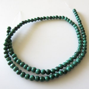 6mm Malachite Round Beads, Natural Malachite Beads, Wholesale Malachite Gemstones, 15 Inch Strand, Sold As 1 Strand/5 Strand, SKU-2987/1