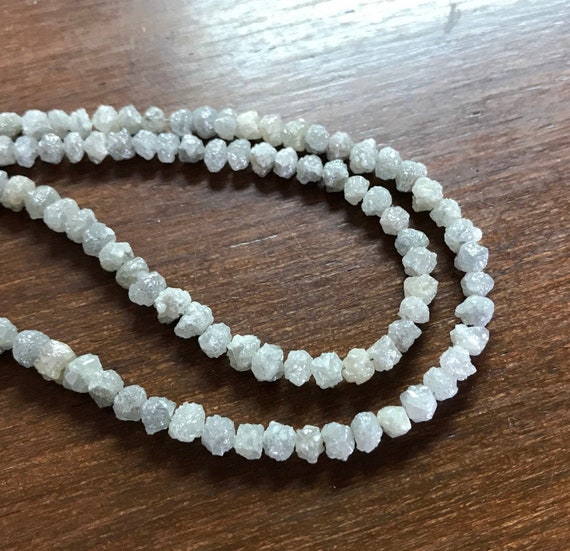 Perlas de diamante redondas perfectas en bruto natural de 35 - Etsy España