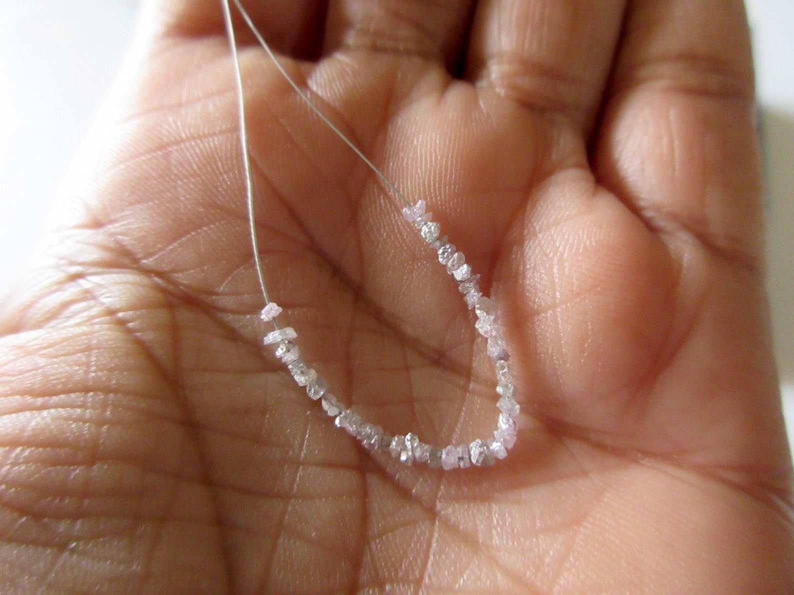 1.00CTW Tiny 1mm to 2mm Pink Raw Rough Uncut Diamonds, Natural Pink ...