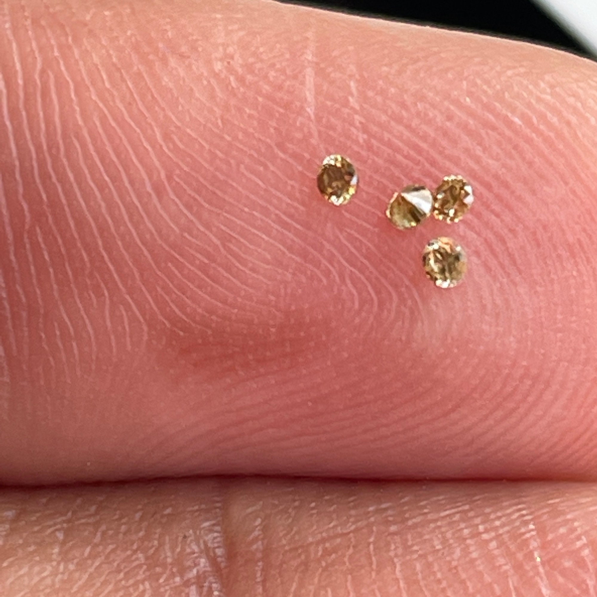 1mm/1.5mm/2mm/2.5mm/3mm Round Brilliant Cut Champagne Brown - Etsy UK