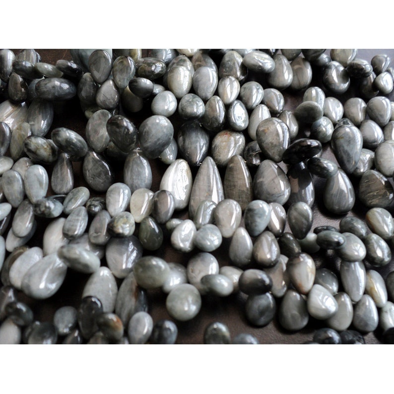 9 In Cats Eye Beads Black Cats Eye Briolette 5x9mm To 7x12mm Each Briolette Beads Pear Beads 70 Pieces Approx