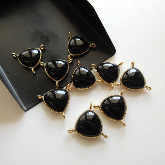 Trillion Black onyx charm Trillion Black onyx charm