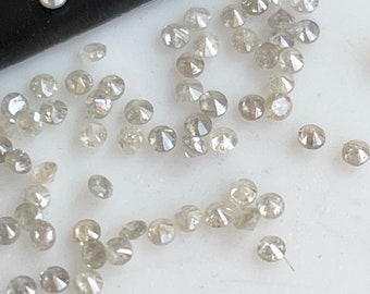 Diamantes blancos sueltos de talla brillante redonda de 1 mm, 1,3 mm, 1,5 mm, 1,75 mm, 2 mm, 2,5 mm y 3 mm, facetados y con acento natural para joyería, DDS701/5
