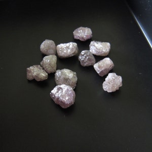 1 Piece 5mm Natural Pink Color Raw Rough Diamond Loose, Pink Natural Uncut Diamonds SKU-D22P image 3