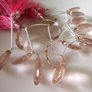 5 stuks 15mm tot 18mm rose roze saffier kleur hydro quartz rose cut front geboord gefaceteerde platte achterkant losse cabochons RR21/1