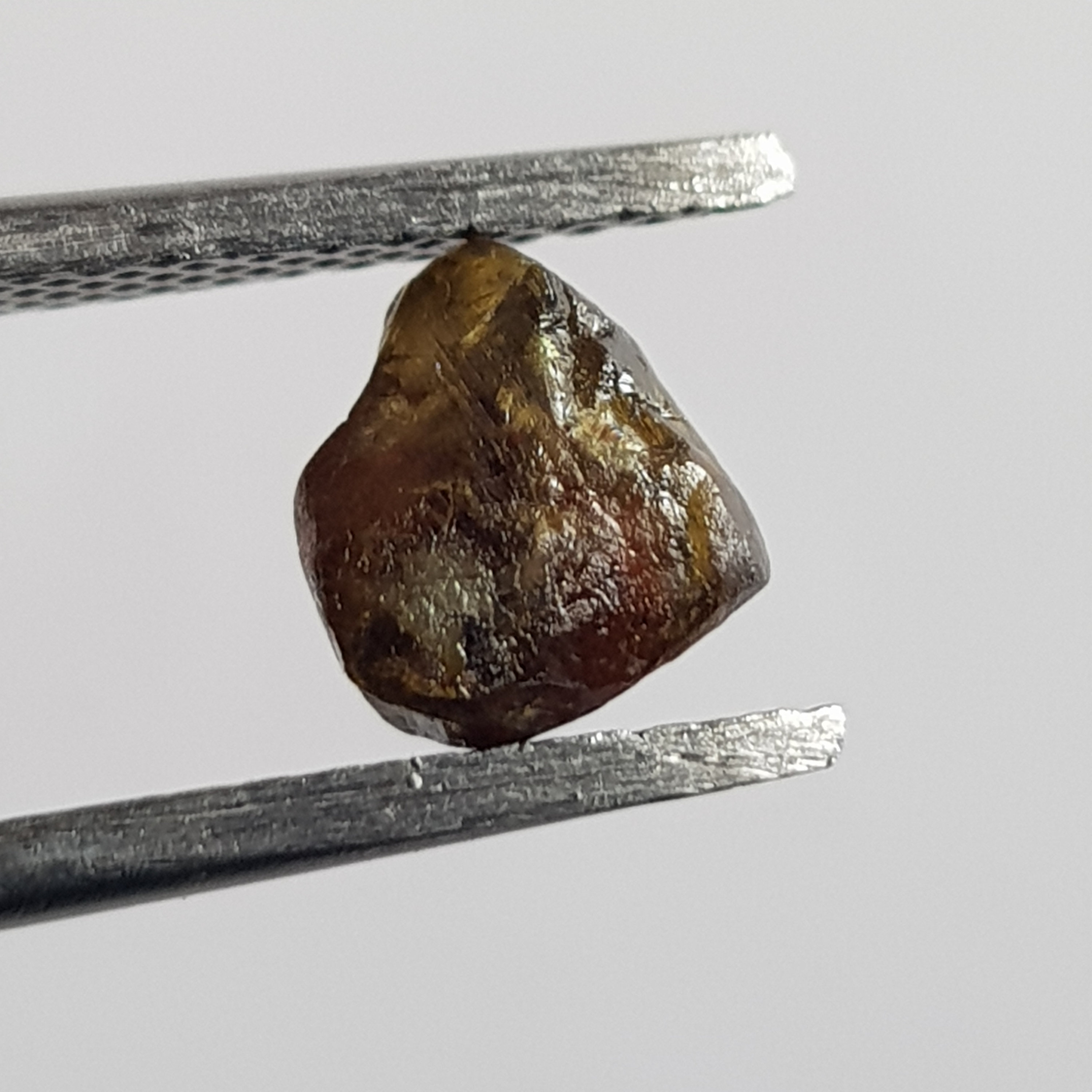 1 Piece 6.8mm/1.10ctw Cognac Champagne Brown Natural Rough Diamond