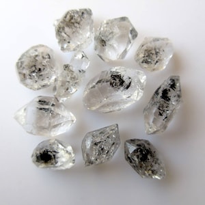 5 Pieces Huge 12mm To 15mm 6mm to 10mm Approx Herkimer Diamond Loose, Raw Rough Herkimer Diamond Loose GemStone, GDS881