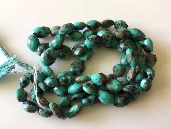 8 Inch Strand AAA Arizona Turquoise Faceted RONDELLS 5-6mm size aprx,Great Value Item