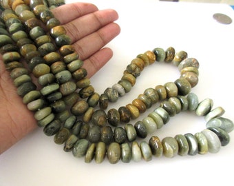Green Yellow Cats Eye Rondelle Beads, Smooth Cat Eye Rondelle Beads, 8mm To 16mm Cats Eye Beads, Wholesale Gemstones, GDS1093