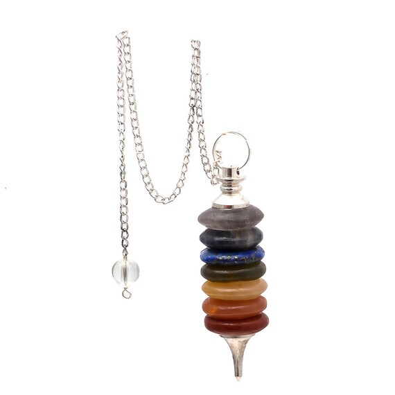 7 Chakra Pendulum Healing Pendulum Dowsing Pendulum Healing Etsy