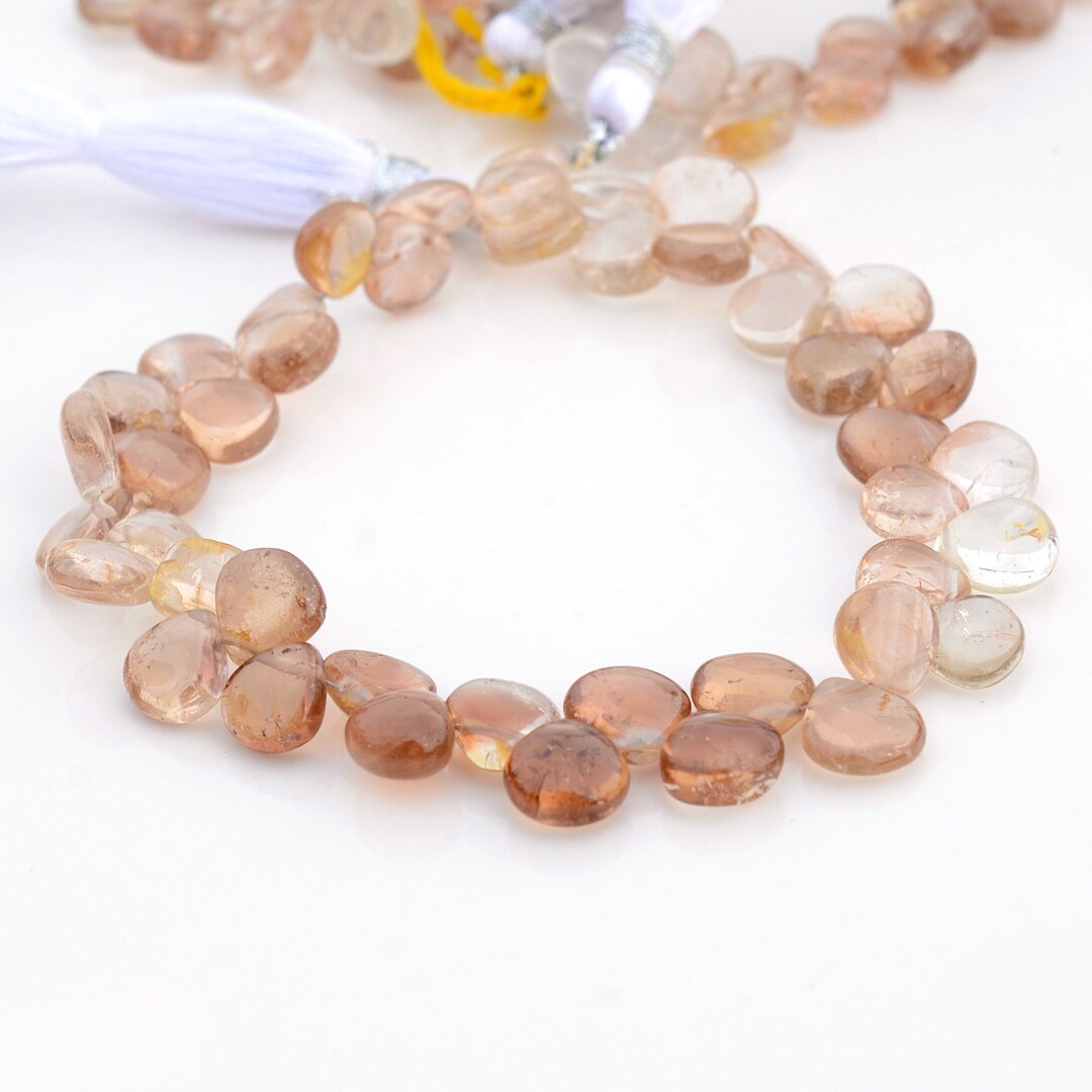 Copper Topaz Imperial Copper Topaz Smooth Heart Shaped Briolette, 8/9/10/11mm ...