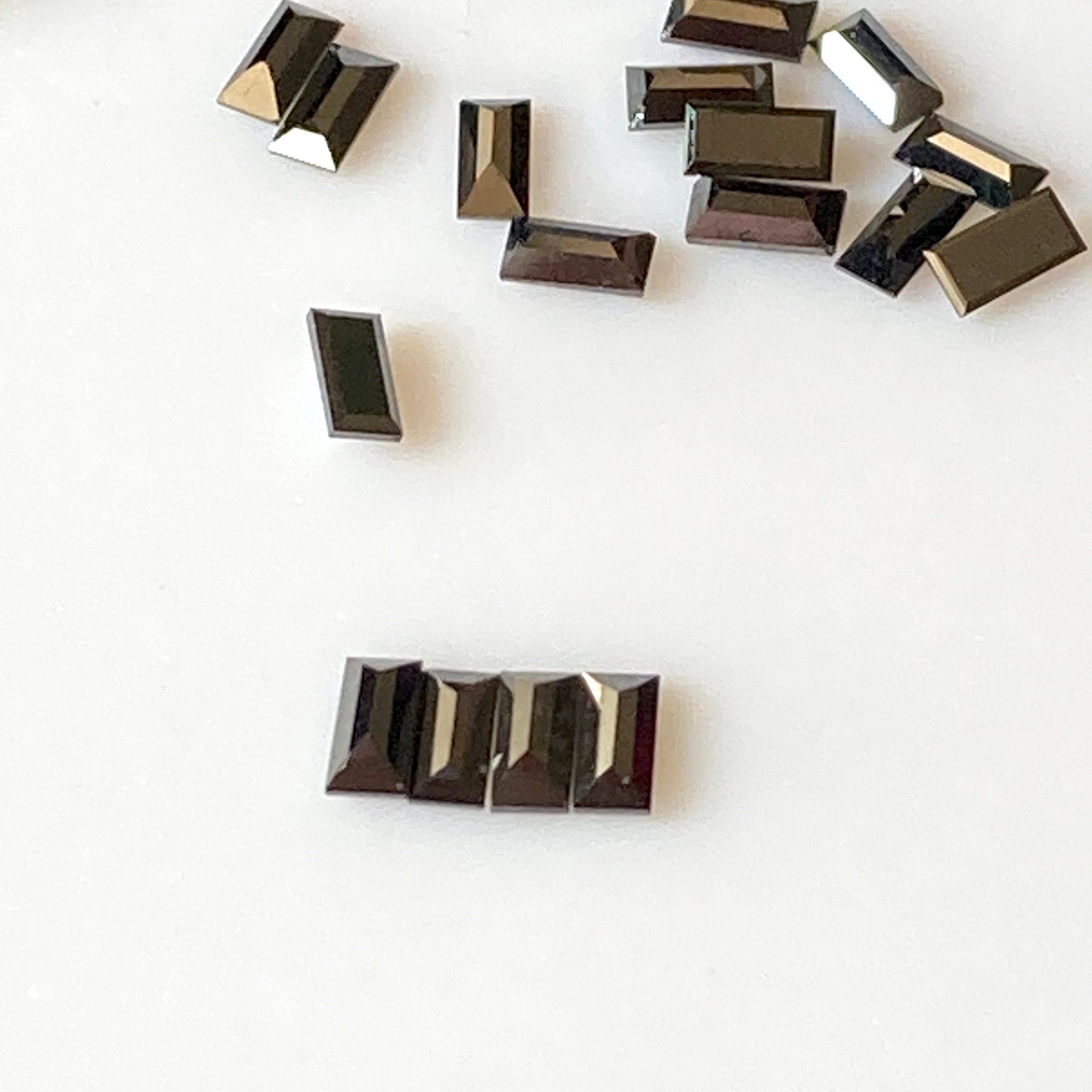 Black Baguette Loose Diamonds Etsy
