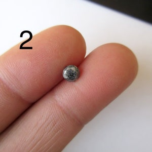 Round Brilliant Cut Natural Salt And Pepper Diamond For Ring, Grey Black Faceted Loose Natural Diamond, Solitaire Diamond, Sku-Dds44/11 image 7