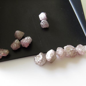 1 Piece 5mm Natural Pink Color Raw Rough Diamond Loose, Pink Natural Uncut Diamonds SKU-D22P image 1