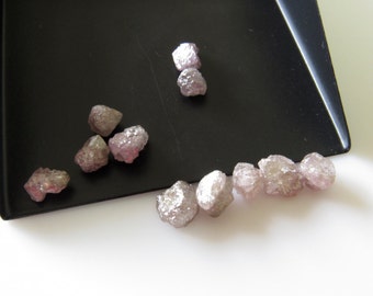 1 Piece 5mm Natural Pink Color Raw Rough Diamond Loose, Pink Natural Uncut Diamonds SKU-D22P