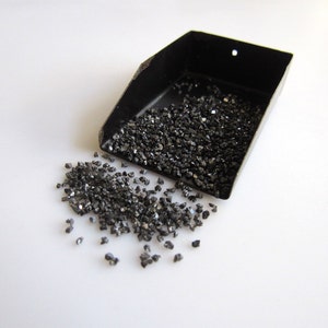 5 Carat Weight Black Diamond Dust, Natural Raw Rough Uncut Diamond For Jewelry image 2