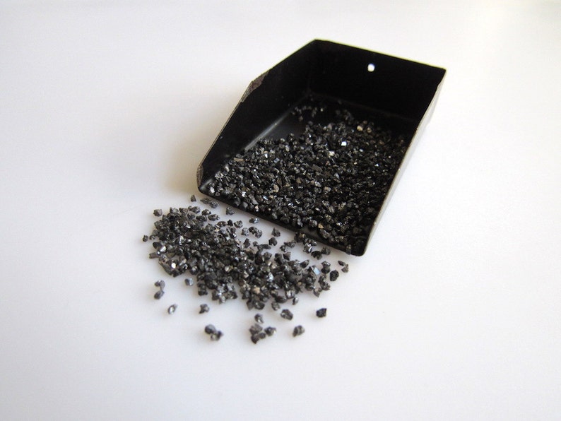 5 Carat Weight Black Diamond Dust, Natural Raw Rough Uncut Diamond For Jewelry image 2
