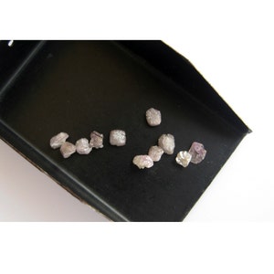 1 Piece 4mm Natural Rough Pink Diamond Loose Stone for Jewelry Making - Raw, Uncut Diamond