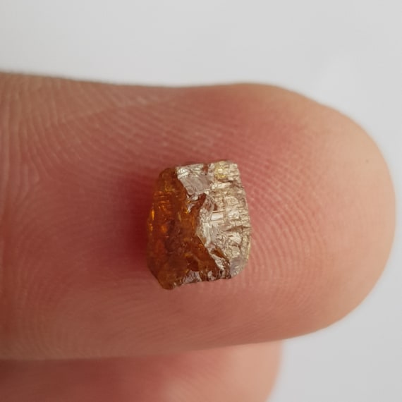 1 Piece 6.8mm/1.42ctw Natural Red/brown Raw Rough Diamond Loose