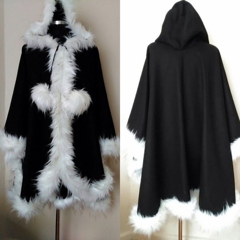 plus size winter poncho coat