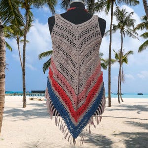 this multicolor mini crochet dress features intricate lace crochet details and is made from soft and breathable cotton material