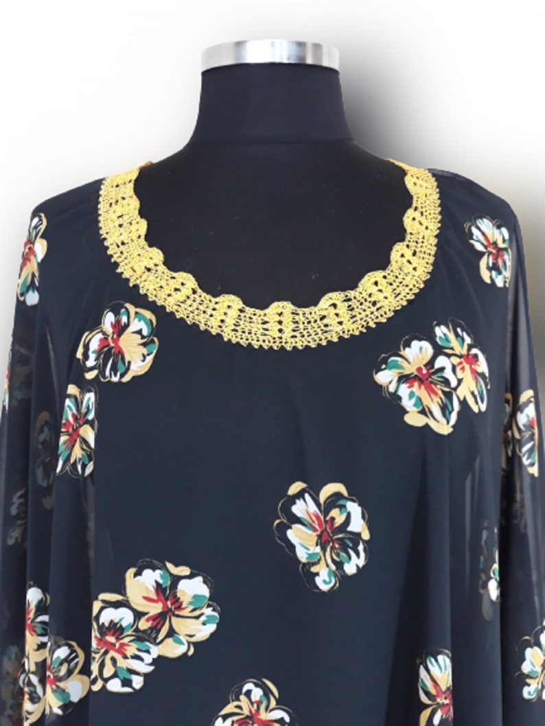 Add a touch of elegance to your outfit with this stunning embellished  with handwork chiffon cape poncho