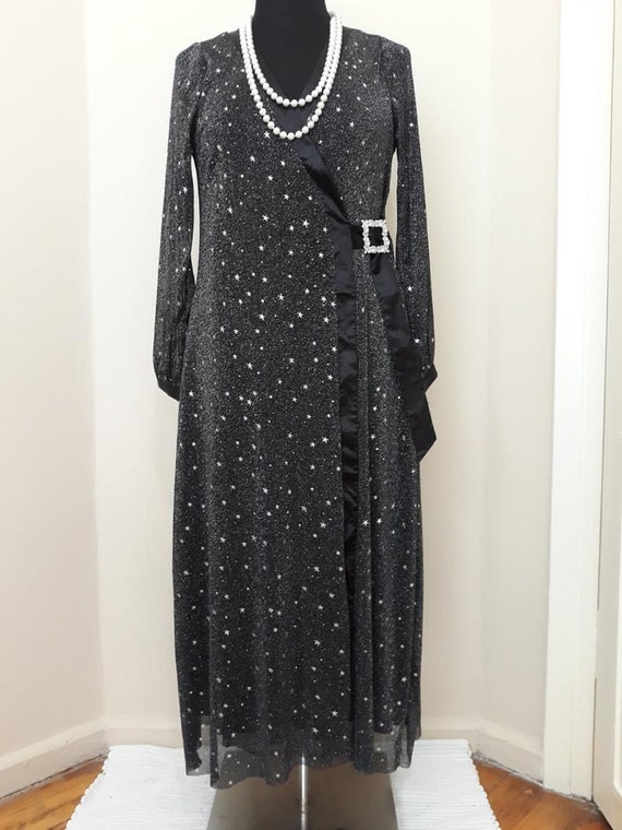 sparkly wrap dress