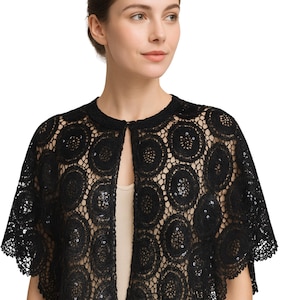 Guipure lace: A heavy lace without a net background, where the motifs are connected by bars or plaits rather than mesh. It's often ornate and elegant, commonly used in bridal wear, evening gowns, and high-end fashion.