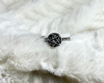 Sterling Silver Pentagram Ring