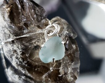Sterling Silver Sea Glass Pendant