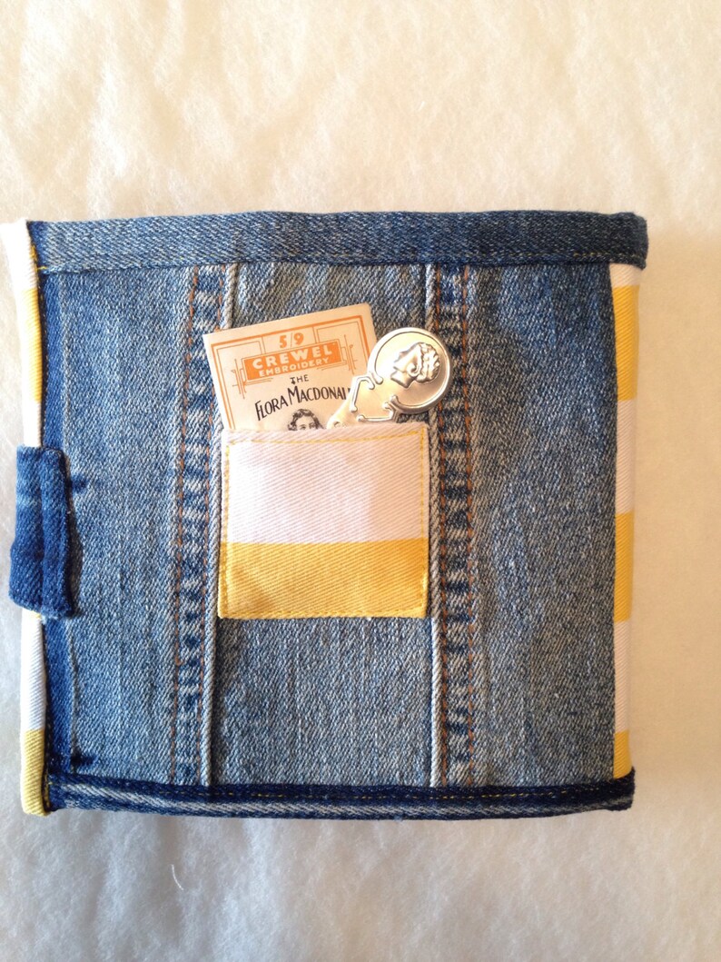 Sewing kit/case recycled denim Etsy