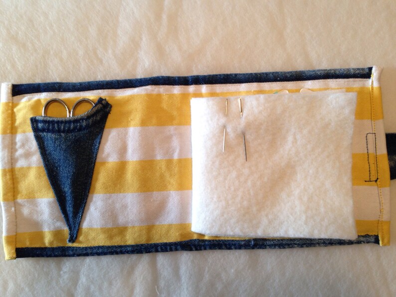 Sewing kit/case recycled denim Etsy