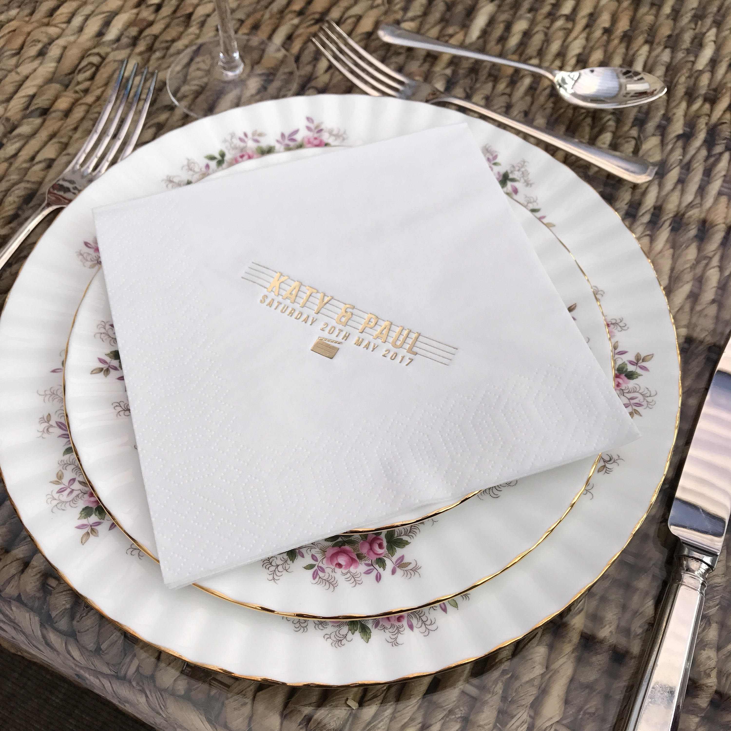 50 Cinema Theme Gold Foiled Napkins Etsy UK