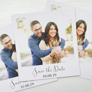 AMOSTRA não personalizada com foto instantânea para salvar a data em ímãs/cartões