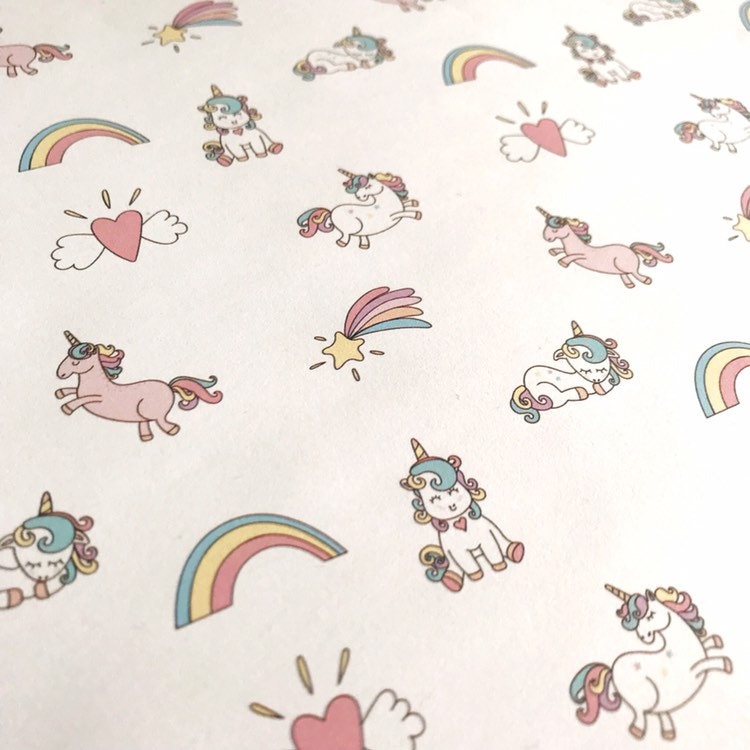Unicorn Gift Wrap X 2 Sheets Unicorn Wrapping Paper Etsy UK