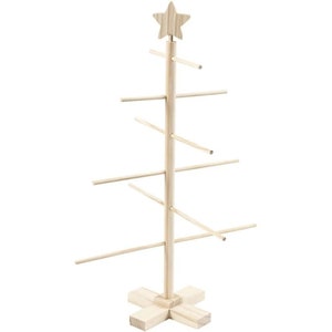 Wooden Christmas Tree Self Assembly Ideal For Displaying Your Handmade Craft Decorations For Display At Exhibitions 60cm x 40.5cm