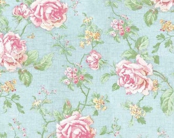5 Napkins English Roses Flowers Blue 33cm Tissue Decoupage Paper Party Crafts