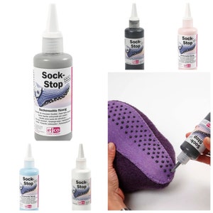 Sole/Shoes/Socks Non-Slip Glue 100ml Apply Dots Texture 40 D Gentle Wash 5 Colours