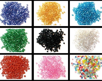 Craft Factory 2mm Verre Rocailles Perles givrées Bijoux Couture Tricot 15g