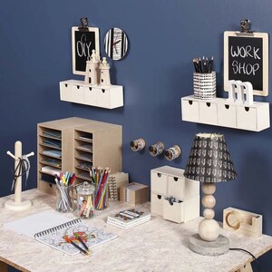Paper Storage Units Shelved Sturdy Card Organizers Boxes Paint & Decorate Choose from A3-A4-A5-A6 image 5