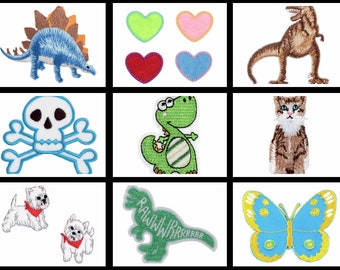 Sew On Iron On Embroidered Motifs Patches Fabric Applique Crafts Choose Designs