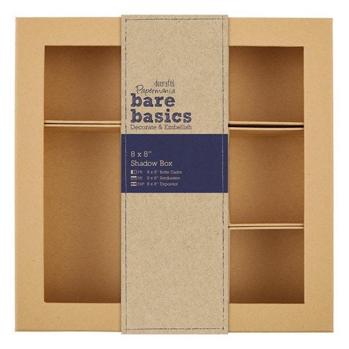 Papermania Bare Basics Nesting Shadow Boxes Multiple Sizes Shapes ...