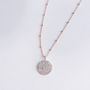 SRI LANKA boheme dainty necklace with bi-material 14k Rose gold filled and 925 Sterling silver image 7