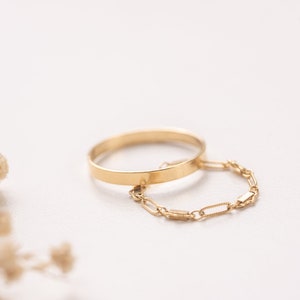 VIETNAM ring in 14k Gold-filled, modern stacking ring set