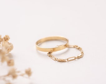 VIETNAM ring in 14k Gold-filled, modern stacking ring set