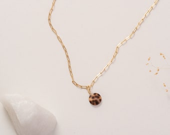 Collier femme en Or Gold filled 14 carats de style minimal chic et pendentif interchangeables, Collier BALI