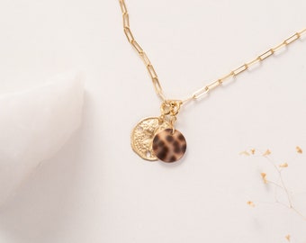 Collier femme en Or Gold filled 14 carats de style minimal chic et pendentifs interchangeables, Collier BALI