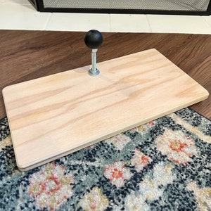 UNSTAINED Rug Hooking Lap Base ONLY. Convert your ball and socket floor stand to a lap base.