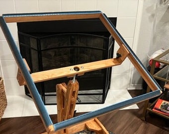 24"x24" Inside Hooking area top and bracket only. No Base included.