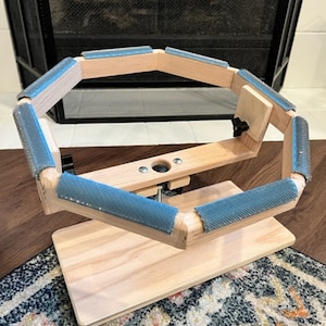 UNSTAINED 14&quot; Octagonal Rug Hooking Lap Frame (14&quot; Inside Area)